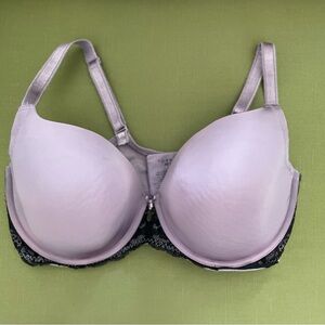 Torrid Bra. Lavendar with black lace. Size 40D